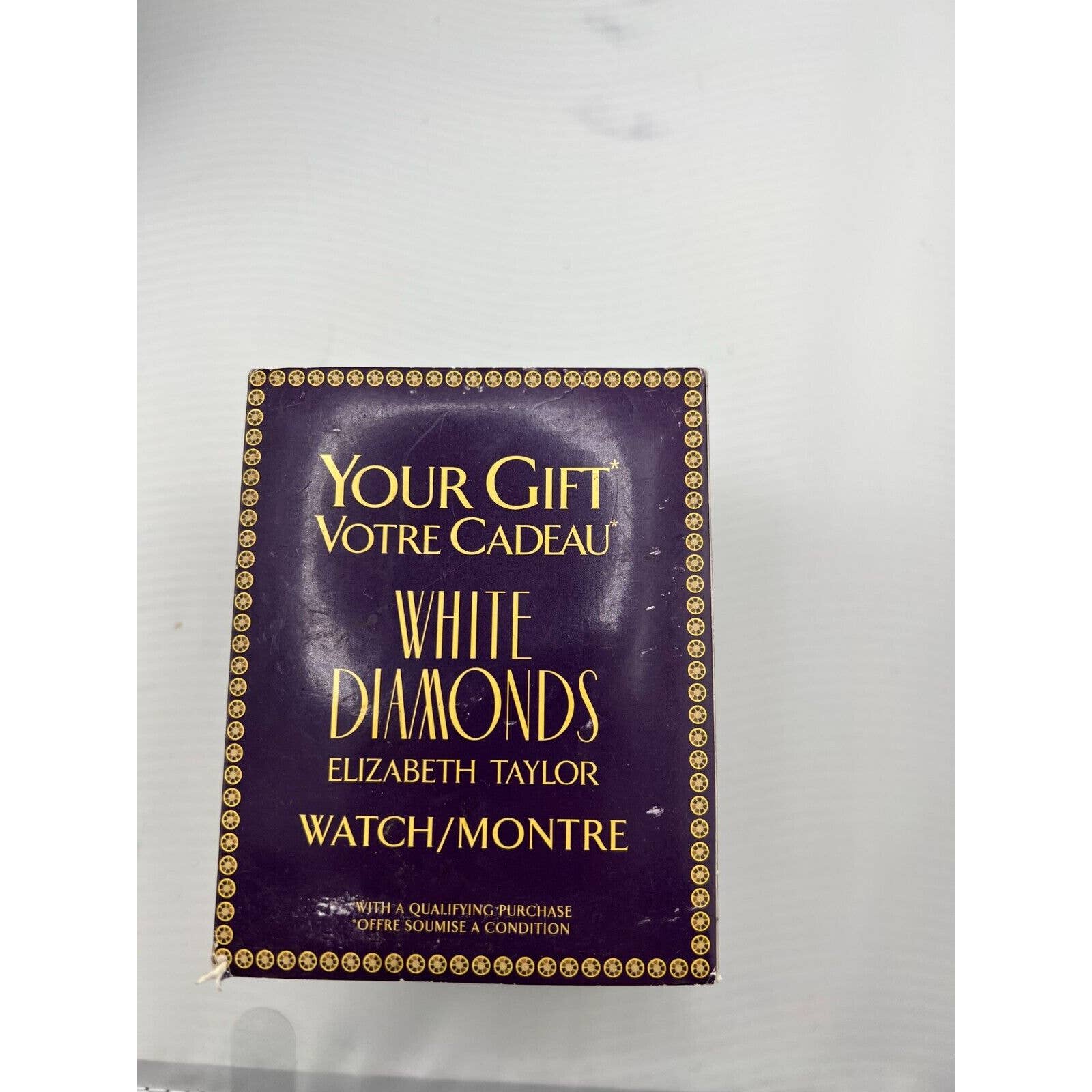 Elizabeth Taylor White Diamonds Quartz Watch Vintage Classic Classy Grandma